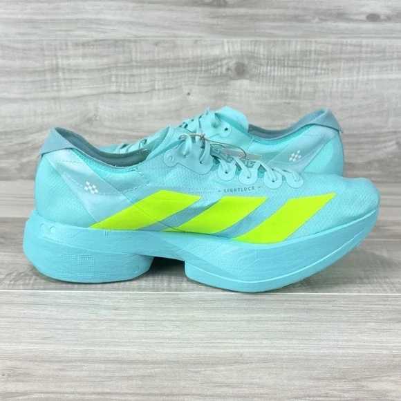 Adidas Adizero Adios Pro 4 Flash Aqua Lucid Lemon (JR1251) Men's Size 10.5 - Picture 6 of 10
